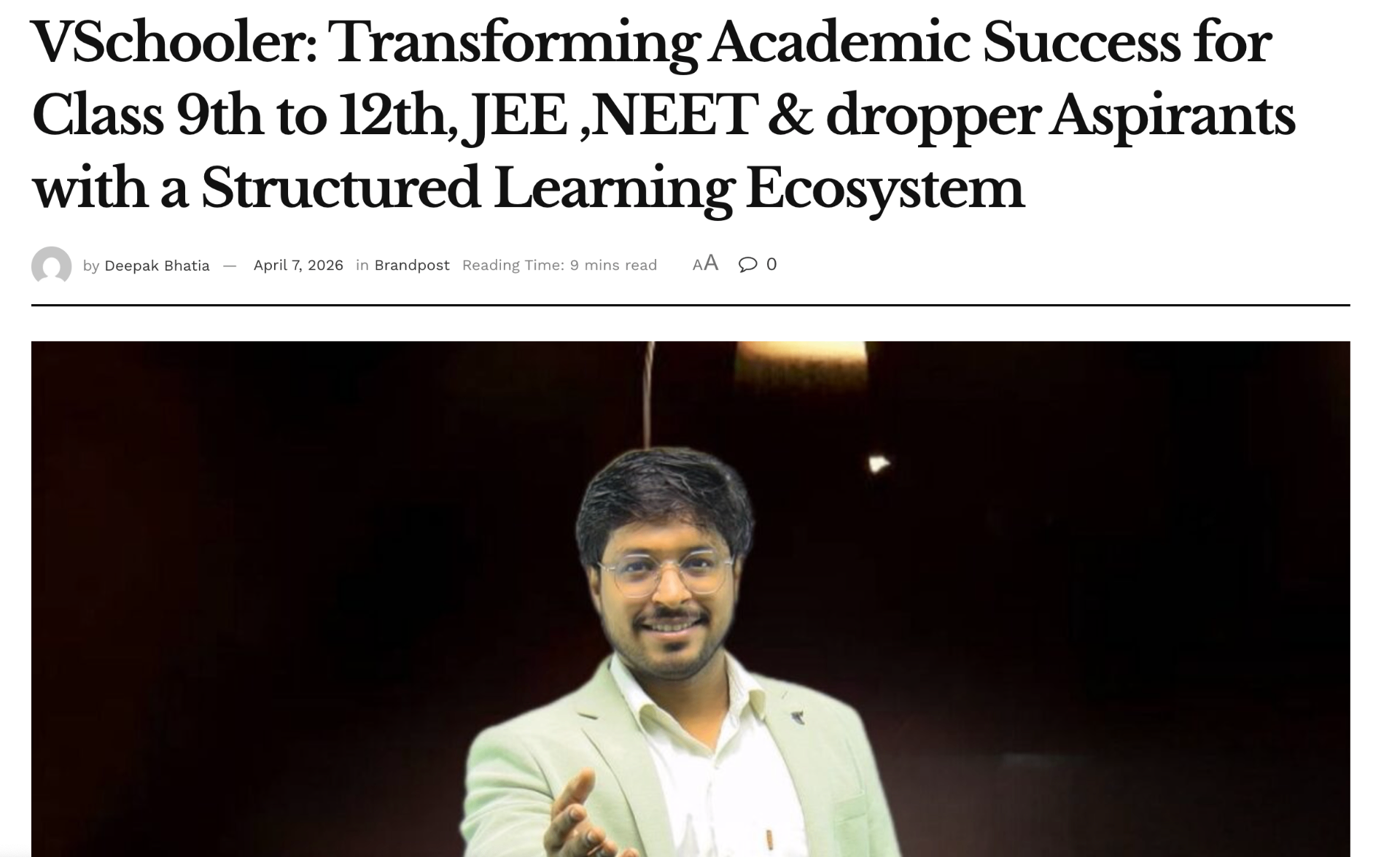 VSchooler — Transforming Academic Success for JEE & NEET Aspirants
